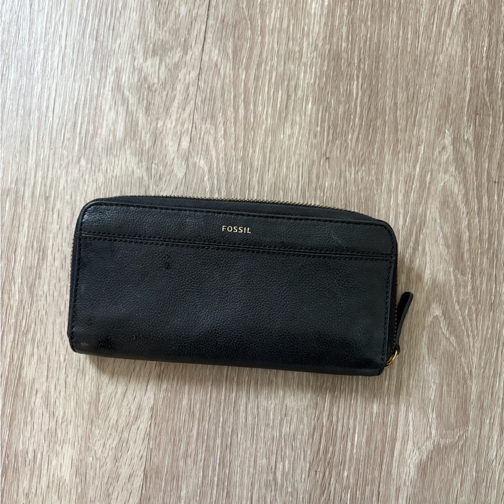 Fossil Black Leather Wallet